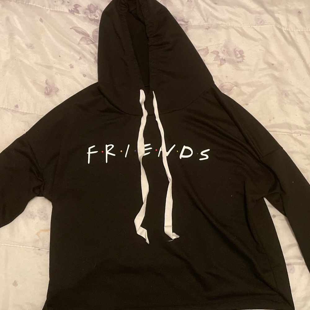Friends cropped hoodie never worn. Size unknown L I think